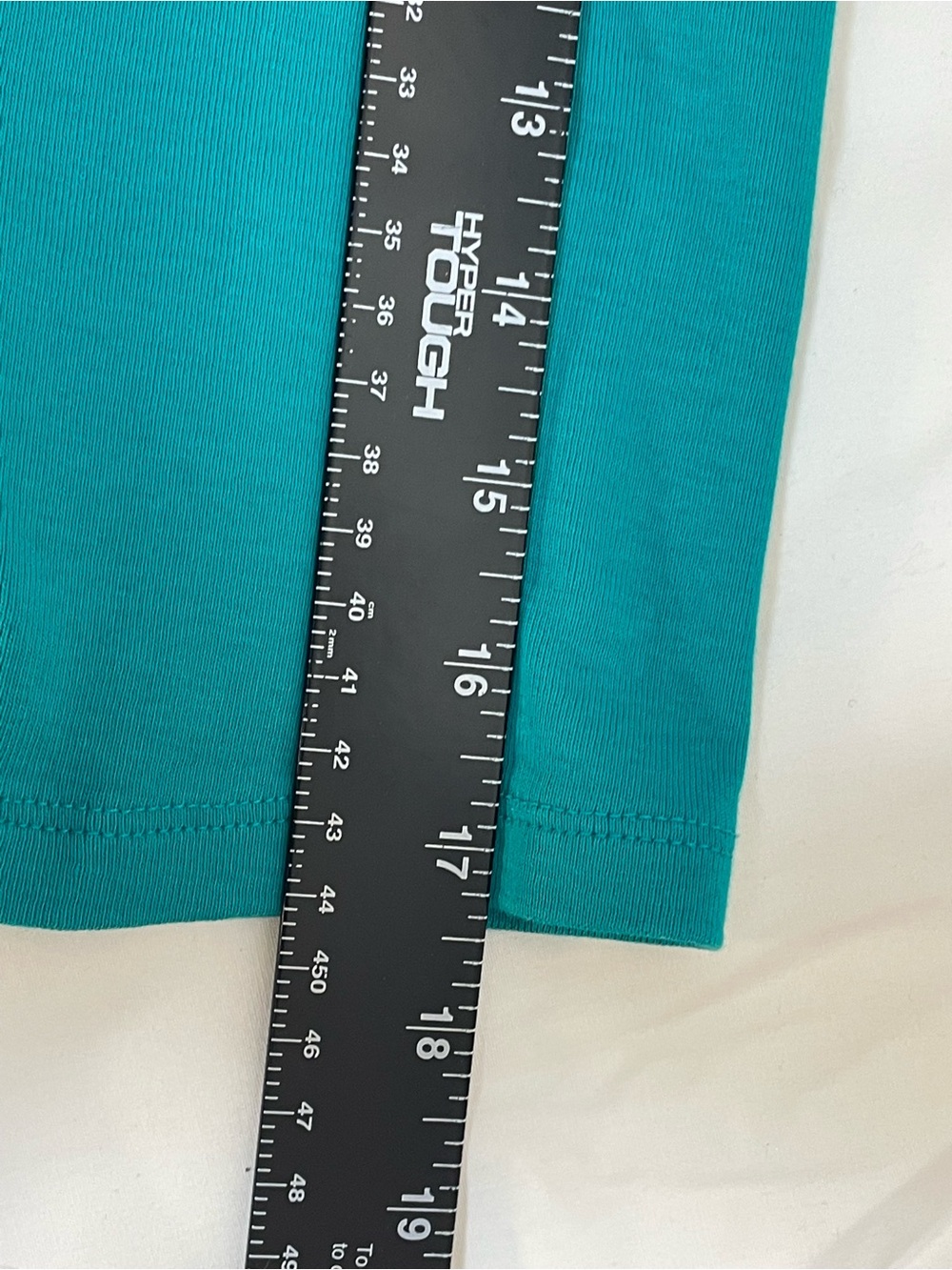 Talbots Women’s Teal Three-Quarter Sleeve Notch-Neck Top Size M - Picture 5 of 6